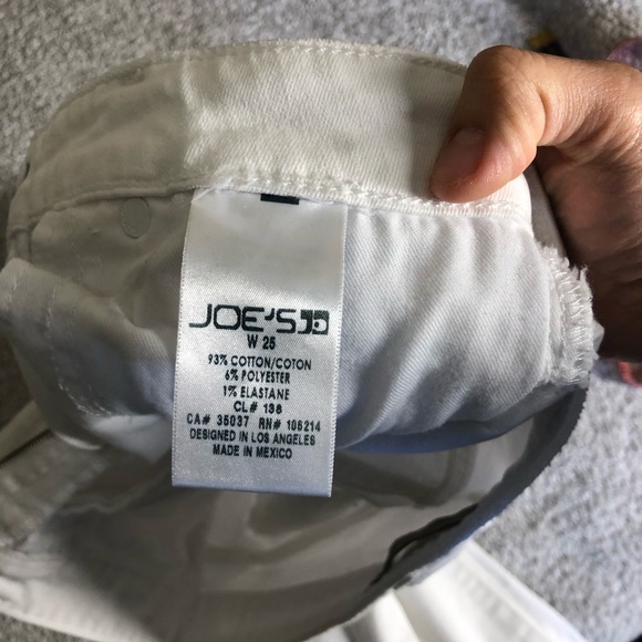 JOE’S JEANS WHITE DISTRESSED DENIM SIZE 25 - Picture 8 of 8
